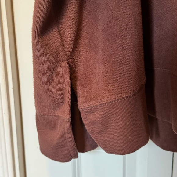 AnyBody Fleece Sweatshirt 4X Mauve Dusty Rose Cozy Pullover Soft Lounge Top - Picture 5 of 7